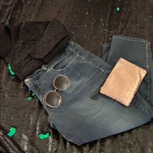 Blue Jeans with Zippered Legs